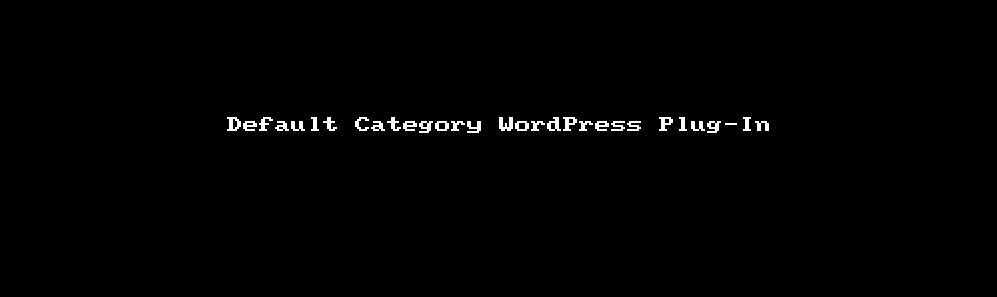 WordPress Default Category Demo
